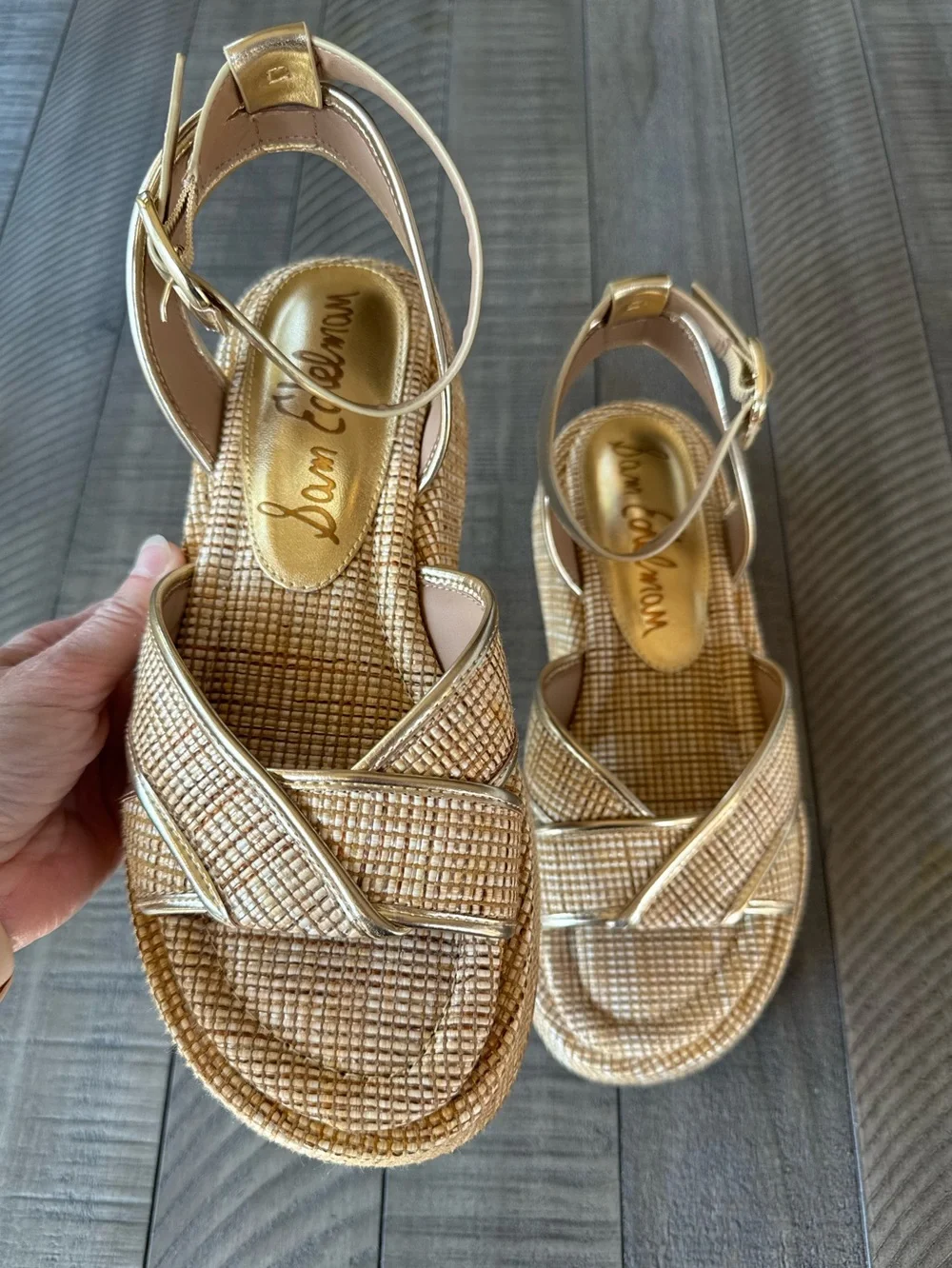 Sam Edelman Nylie Woven Wedge Platform Sandal Women’s Size 8 (NWOT)